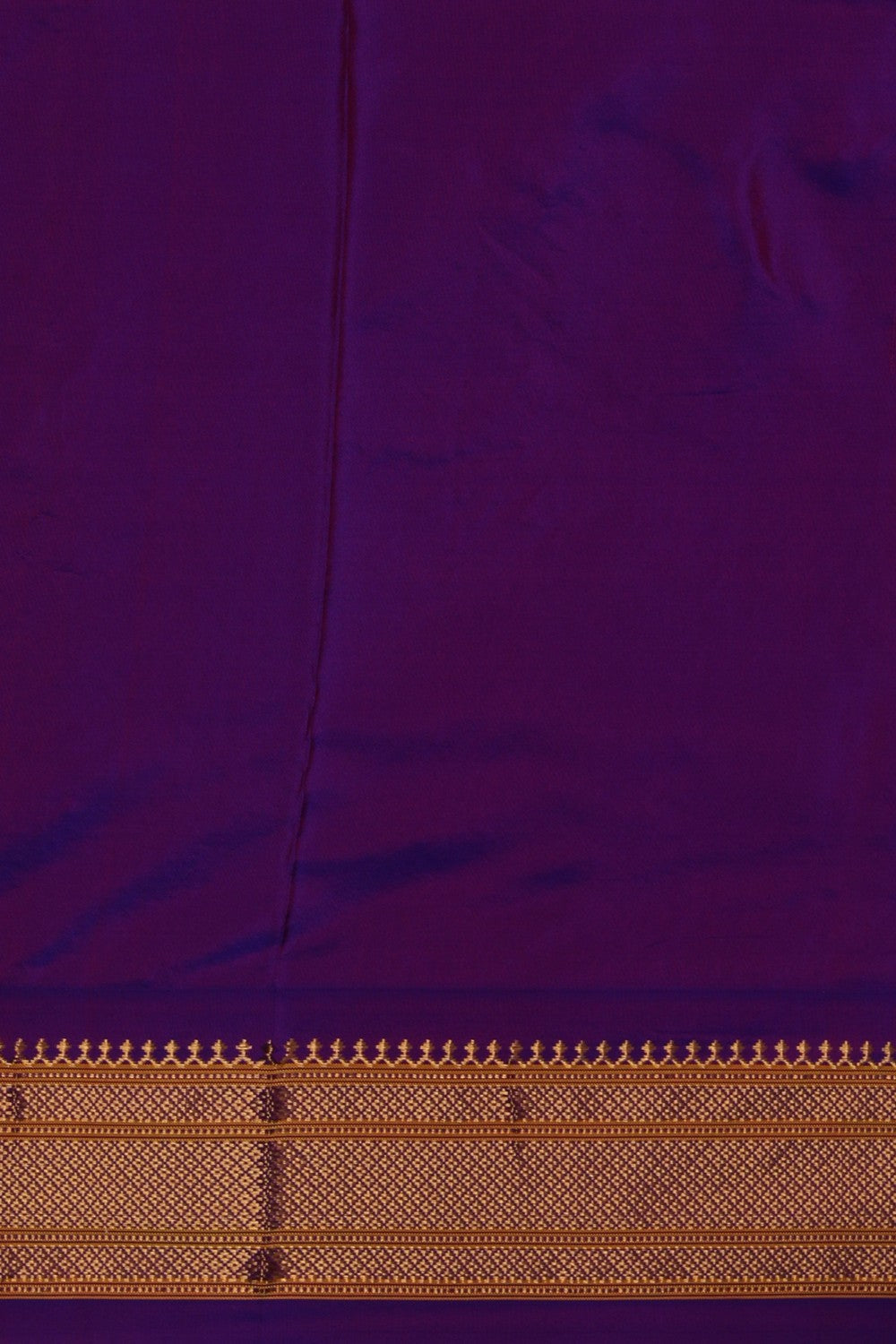 Image of Gadwal Silk Purple Saree